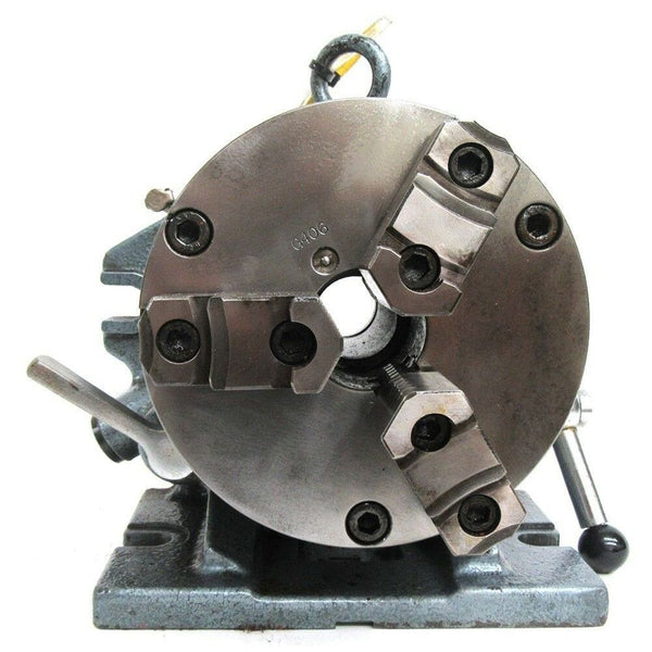 NEW! YUASA DISPLAY MODEL 550-006 ACCU-DEX ROTARY INDEX WITH 6.5" 3-JAW CHUCK